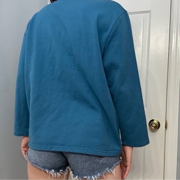 Vintage Sweater Cardigan Grandma Embroidered Bird Animal Kawaii Medium Petite - Picture 3 of 7